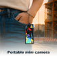 Magecam Digital Camera 0.96 Inch Keychain Camera Retro Support Memory Card 1080P Very Small Camcorder Video Recorder with Flash