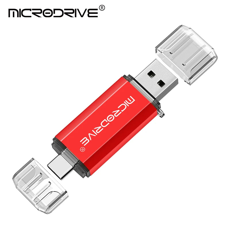 TYPE-C USB Flash Drive 128GB OTG Direct Connection Pen Drive 64GB Memory Stick 16GB Creative Business Gift Red U Disk Blue 32G