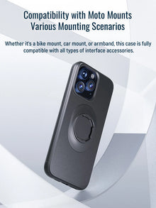 Shockproof Case for iPhone 17/16/15/14/13/12/11Pro Max Quad-Style Motorbike / Bicycle Phone Holder/Car Mount with Lock-in Design