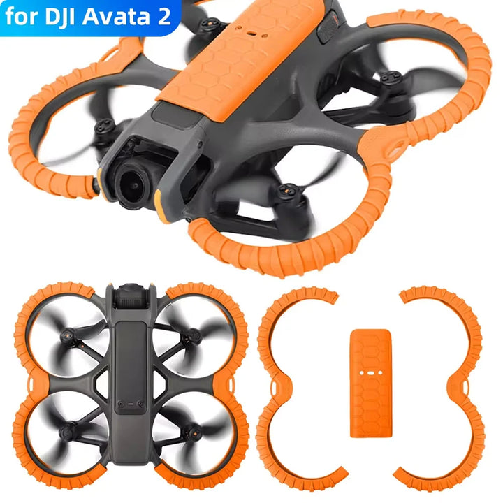 Sunnylife Protection Kit for DJI Avata 2 - Propeller Guard Anti-Collision Bumper Protector with Drone Cover Shell Accessories