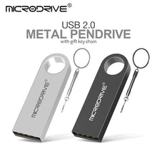 Metal USB 2.0 Flash Drive Pendrive 16GB 32GB 64GB High Speed Memory Stick U Disk 128GB Key Ring Gift