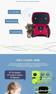 Juguete Robot Inteligente Multilingüe 2026: Regalo educativo interactivo con control por voz y táctil para niños (ruso/inglés/español)