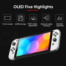 Original Nintendo Switch OLED Model 7 Inch Screen Joy‑Con Handle Enhanced Audio Adjustable Console Stable TV Mode Video Game