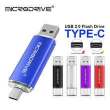 Type-C USB Flash Drive 128MB 4GB 8GB 16GB 32GB 64GB 128GB Pendrive High Speed OTG Dual-Purpose Disk for Mobile Desktop Laptop PC