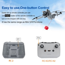 Release and Drop Device System for DJI Mini 5/4 Pro Drone,Dropper Fishing Hook,Dropping Kit,Payload Delivery Airdrop Accessories