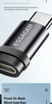 Essager Lighting To Type C Adapter 3A Fast Charging IOS Female to Type-C Male Connector For IPhone 15 14 13 Pro IPad Converter