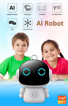 Smart AI Robot WiFi Early Education Toys for Children Speech Recognition & Voice Interactive Educational Learning Machine