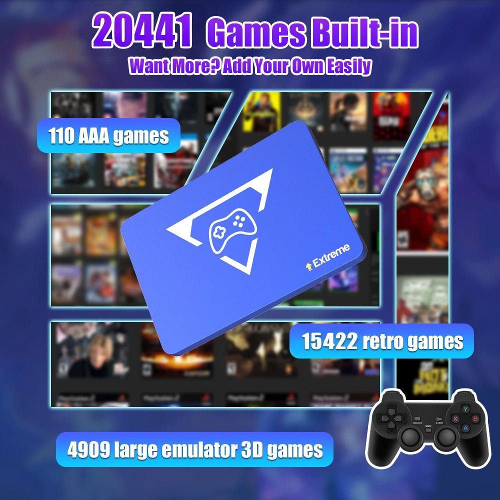 Playzone Extreme Retro Game Solid State Drive 20000+Games for PS5/PS4/XBOX/XBOX Three systems in one For PC/Laptop 2T Game SSD