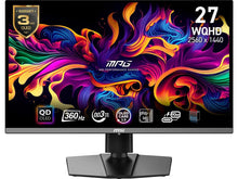 MSI 27" WQHD 2K 1440P 360Hz with AMD FreeSync Premium Pro 0.03ms HDR400 USB-C OLED Gaming Computer Monitor with Height Adjustable, Swivel, Pivot & Tilt stand MPG 271QRX QD-OLED