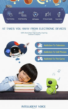 2026 Intelligent Multilingual Robot Toy - Voice & Touch Control Interactive Educational Gift for Kids (Russian/English/Spanish)
