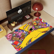 Alfombrilla de ratón con dibujos de los Simpson, grande, impermeable y antideslizante, para oficina, juegos y teclados