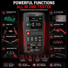 ZOYI ZT-XT1 Digital Multimeter Transistor Tester True RMS Meter NPN PNP Test Voltage Resistance Capacitance Frequency Tool