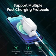 Cargador rápido PD de 40 W para iPhone 15 11 12 13 14 16 Pro Max, cable de carga rápida para cargador de iPhone 16 15 14 Plus, accesorios para teléfonos