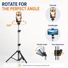 Foldable Phone Tripod MultiPurpose Camera Stand for Live Video Shooting Photography Adjustable with Phone Holder Extendable Legs