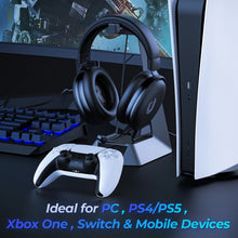 Wired Gaming Headset for Switch PS4 PS5 Xbox One S/X - Stereo Sound Headphones with Microphone, for PC Laptop Mobile Devices