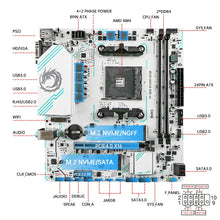 SOYO AMD Ryzen B550M ARGB DDR4 Motherboard AM4 Computer Combo Set Office Desktop PC Game PCIE4.0*16 M.2 NVME/MGFF SATA USB3.0 24PIN+8PIN USB2.0 HD/VGA Memory up to 64GB