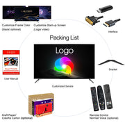 Smart TV Android LED 4K HD de 32 pulgadas para uso hotelero con proyección