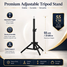 Portable Projector Tripod Adjustable Height Stable Base Floor Stand for Camera Ring Light Projector