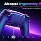 For Playstation 5/PS5 Pro/Slim/PC RGB Light Wireless Console Controller Gamepad Dual Vibration Marco/Turbo Function Programming