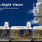 Lenovo Outdoor Security Camera 4K HD IP Camera  with Dual Lens PTZ Color Night Vision CCTV Video Surveillance Protection
