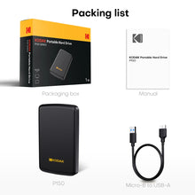KODAK P150 2.5" Portable External Hard Drive 1TB/500GB USB 3.0 - Fast Transmission for PC, Laptop, Smartphone& Storage