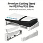For PS5 Slim & Pro Console and Hold 12 Game Disc, Compatible with PlayStation 5 Slim/Pro Disc & Digital Edition Horizontal Stand