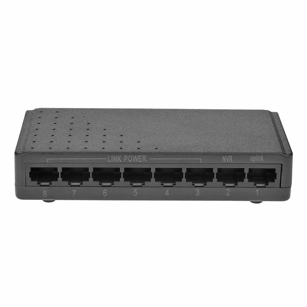 Power Supply PoE Switch 8 Port  6+2 PoE Switch Injector Adapter Ethernet Network Switch for CCTV IP Cameras