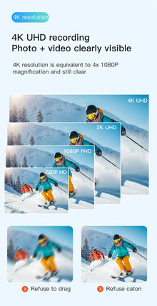 4K Outdoor Sports Camera 1080P Mini Camera In Helmet Motorcycle Bike Filming Waterproof  Bicycle Action Video Recording Body Cam