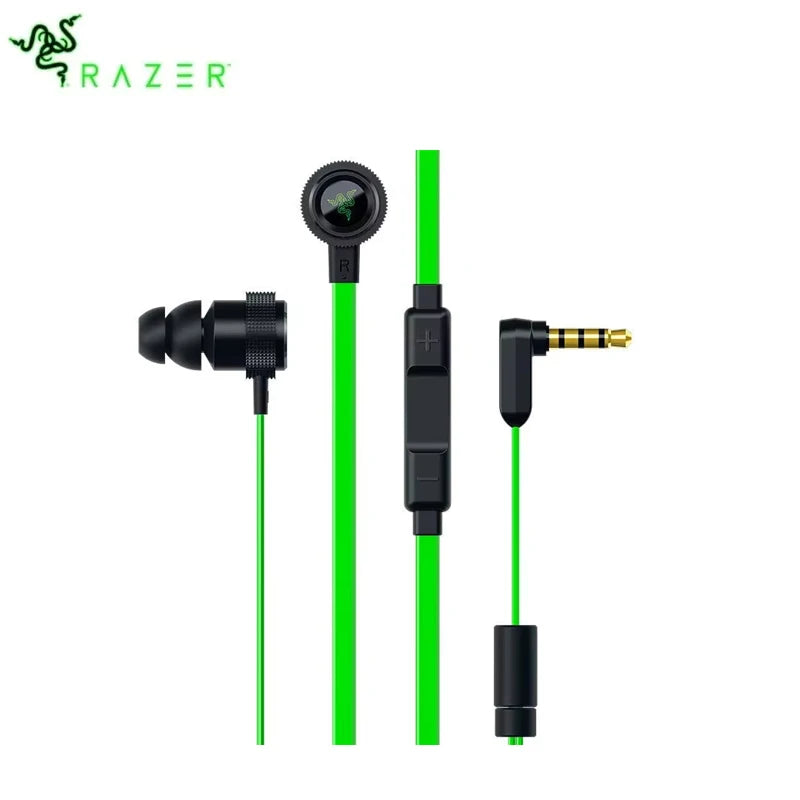 Razer Hammerhead Pro V2 Wired Earbuds 3.5mm Custom-Tuned Dual-Driver In-Ear Headphone In-Line Mic Volume Control Gaming Earphone