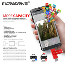 OTG USB + Type-C Dual-Interface USB Flash Drive - Rotating Waterproof Pen Drive 64GB -4GB Micro USB Stick External Storage