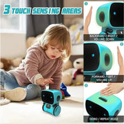Juguete Robot Inteligente Multilingüe 2026: Regalo educativo interactivo con control por voz y táctil para niños (ruso/inglés/español)