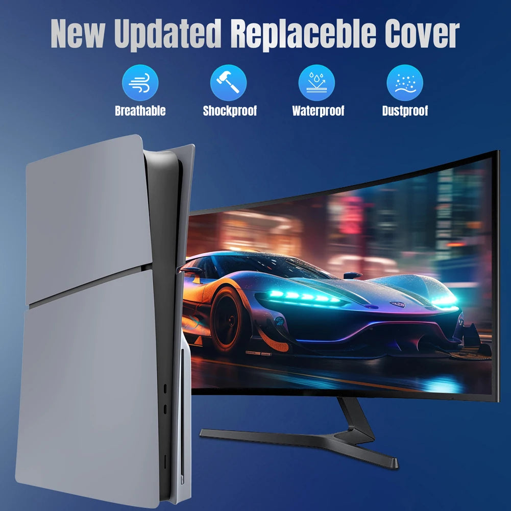 ABS Hard Case Face Plate Game Console Cover Plates 30th Anniversary Limited Edition For Playstation 5 Slim Disc/ Digital Edition