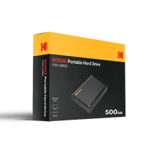 KODAK P190 2.5" Portable External Hard Drive 1TB/500GB USB 3.0 - Fast Transmission for PC, Laptop, Smartphone& Storage