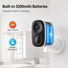 4K Wifi Home Security Camera Wireless Outdoor Magnetic Battery Powered Camera 5MP Smart Home CCTV Outdoor PIR Detection IP Camera