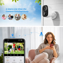4K Wifi Home Security Camera Wireless Outdoor Magnetic Battery Powered Camera 5MP Smart Home CCTV Outdoor PIR Detection IP Camera