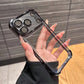 Luxury Cushioned Shockproof Plated Transparent Phone Case For iPhone 17 16 15 14 13 12 11Pro Max Plus