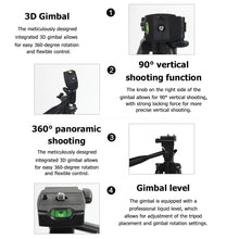 Phone Tripod Stand with Bluetooth Remote Aluminum Universal Camera Gopro Phone Photography Holder Recording Mobile Live Tripod