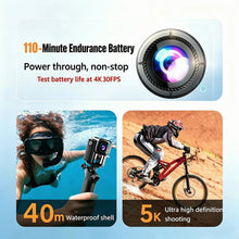 5K Mini Action Camera 4K 2.7K 60FPS Anti Shake Touch Waterproof Magnetic Pendant Body Cam Motorcycle Bike Outdoor Sport Record