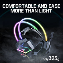 ONIKUMA Gaming Headset Wired Headset Player PC PS4 with RGB Lighting HD Flexible Microphone Headset for Xbox PS5 PC Games