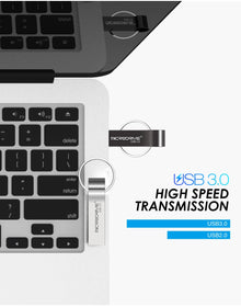 Metal USB Flash Drive Pendrive 16GB 32GB 64GB High Speed Memory Stick USB3.0 Disk 128GB Waterproof Key Ring