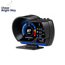 Universal OBD2&GPS Double Systems Meter Speedometer Head Up Display Muti-function Gauge Water Temp Turbo Car Accessories HUD P6