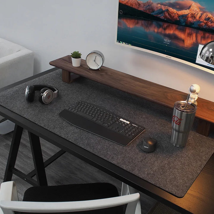 Alfombrilla de ratón XXL de fieltro de lana para juegos, tapete de escritorio para computadora, alfombrilla antideslizante para teclado de portátil, accesorios de escritorio de oficina