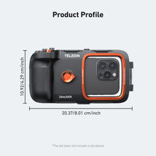 TELESIN Diving Waterproof Phone Case Universal Phone Camera Shoot Hand Grip Holder Shooting Aid Remote Control Handle