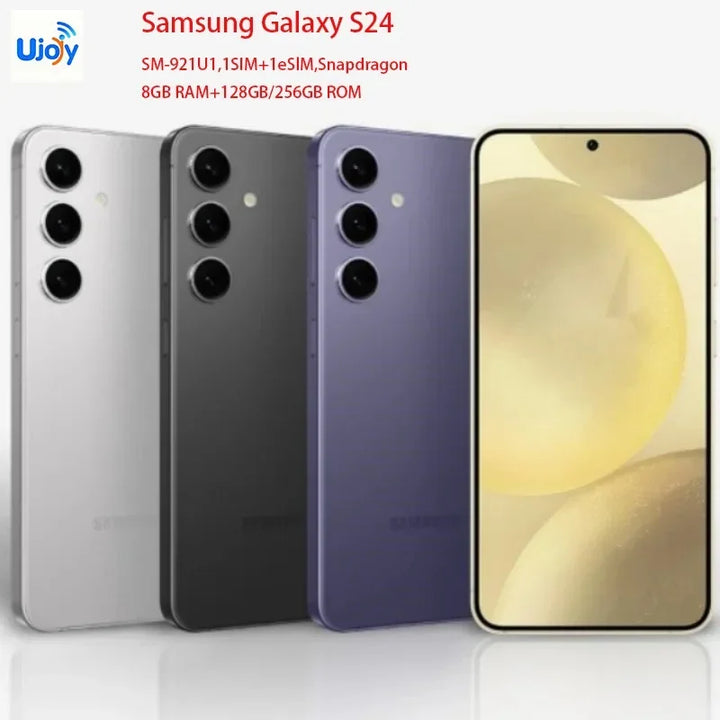 Smartphone Samsung Galaxy S24 5G 6.2" AMOLED Snapdragon 8GB RAM 256/512GB ROM NFC Desbloqueado con IA - Teléfono Reacondicionado