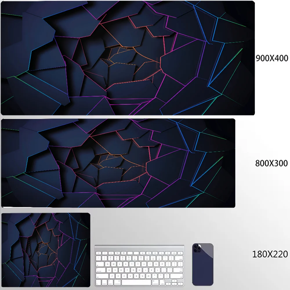 Geometric Pattern Mouse Pad Gamer Mouse Pads Laptop Keyboard Mausepad XXL Large Mousepad Gaming Rubber Non-slip Office Desk Mats