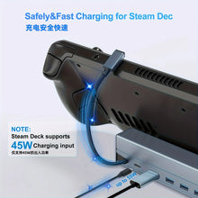 6-in-1 Steam Deck Docking Station 4K HDMI 2.0 Gigabit Ethernet LAN 3x USB 3.0 PD 60W Charging Hub Dock Base Stand for Steam Deck