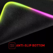 Alfombrilla de ratón gaming LED con retroiluminación, alfombrilla de escritorio RGB para gamer, decoración de escritorio, alfombrilla de ratón para ordenador, alfombrilla completa para PC gamer