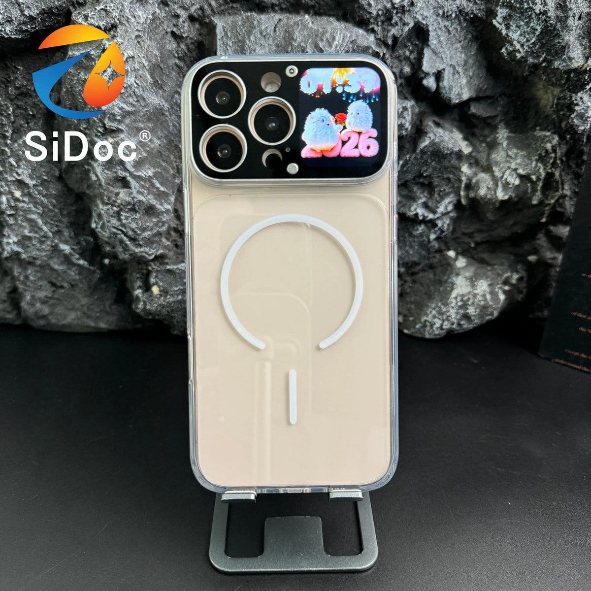 Nueva cámara de pantalla inteligente con visualización de fotos en tiempo real, grabación, juegos, aplicación de funda protectora móvil en línea