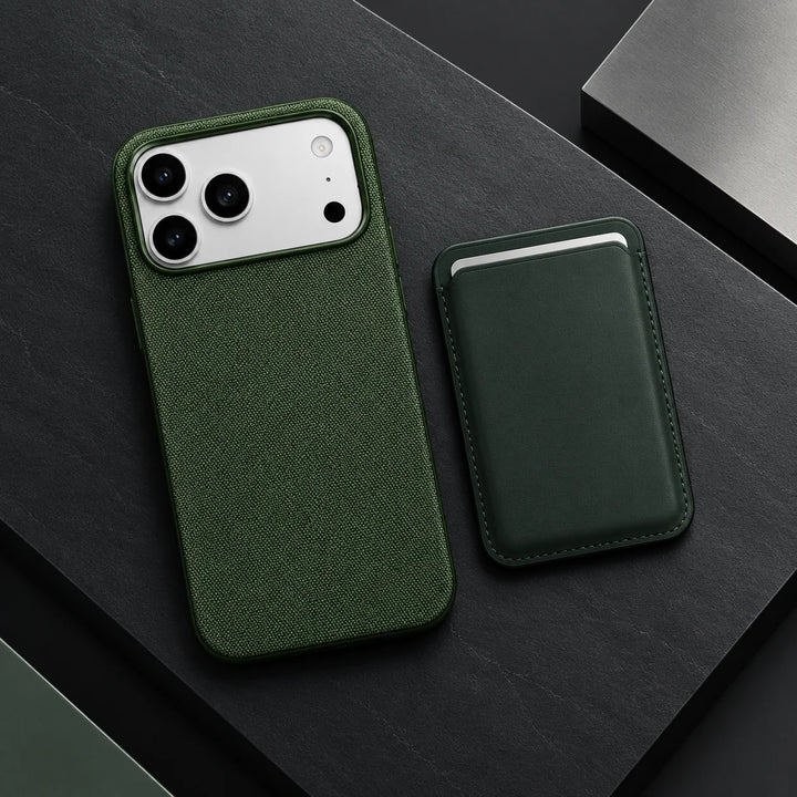 For MagSafe 2-In-1 Textured Phone Case For iPhone 18 17 16 15 14 13 12 Pro Max Air With Magnetic Card Holder Wallet Bumper Cover