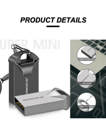 Mini USB Flash Drive Pen Drive USB 2.0 Pendrive 64GB 32GB 16G 8G 4G Flash Memory Stick with Key Ring 128GB U Disk Creative Gifts